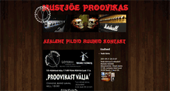 Desktop Screenshot of mustjoeproovikas.ee