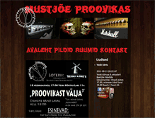 Tablet Screenshot of mustjoeproovikas.ee